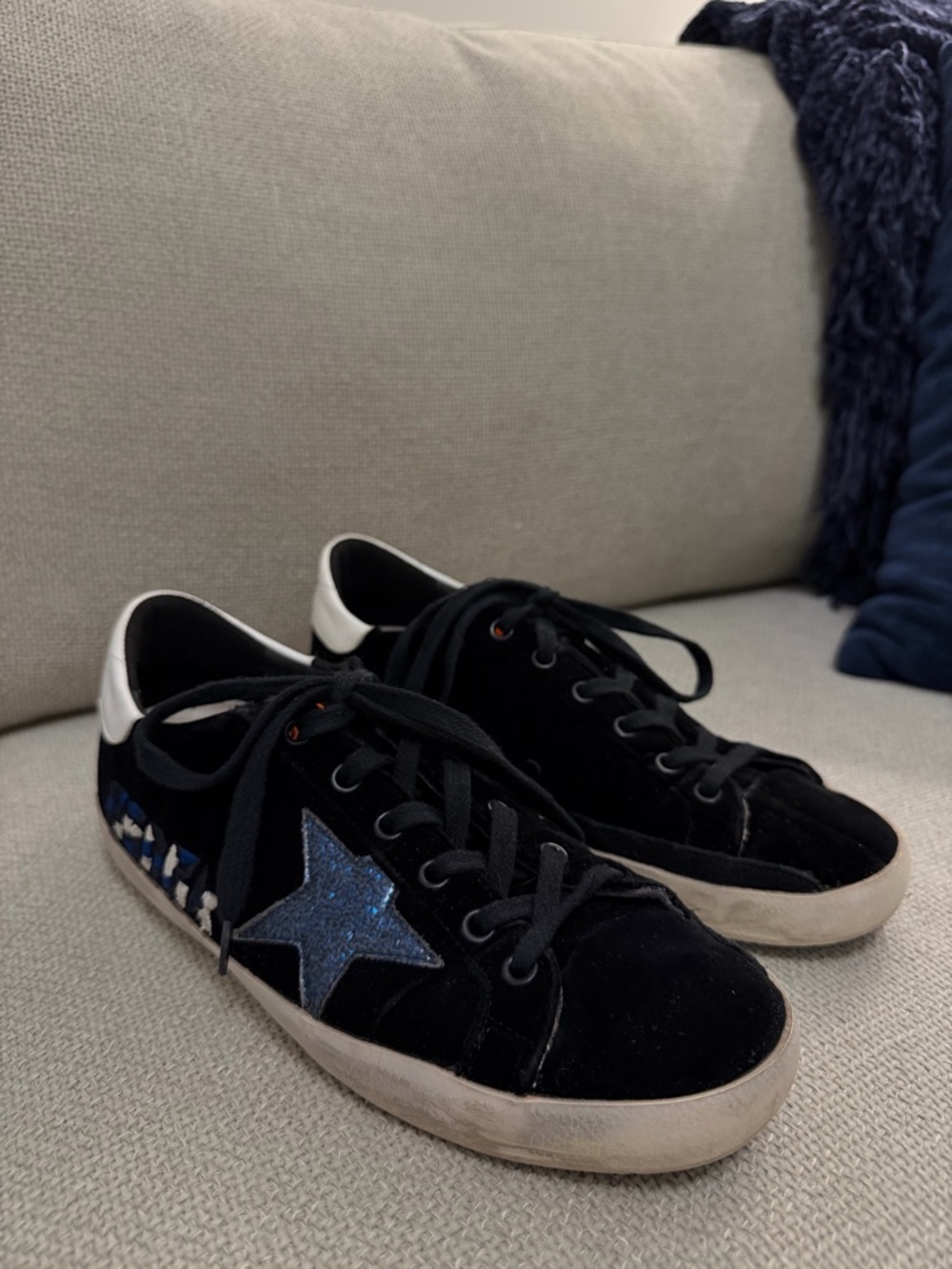Golden Goose Superstar Black Suede Sneakers - Picture 5 of 10